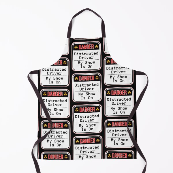 Item preview, DANGER: Distracted Driver - My Show Is On - funny warning signs designed and sold by DesignsFromTW-S.