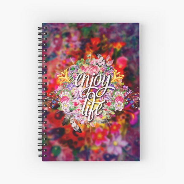 Inspirational quote - Enjoy the journey - Cute floral typography | Art  Board Print