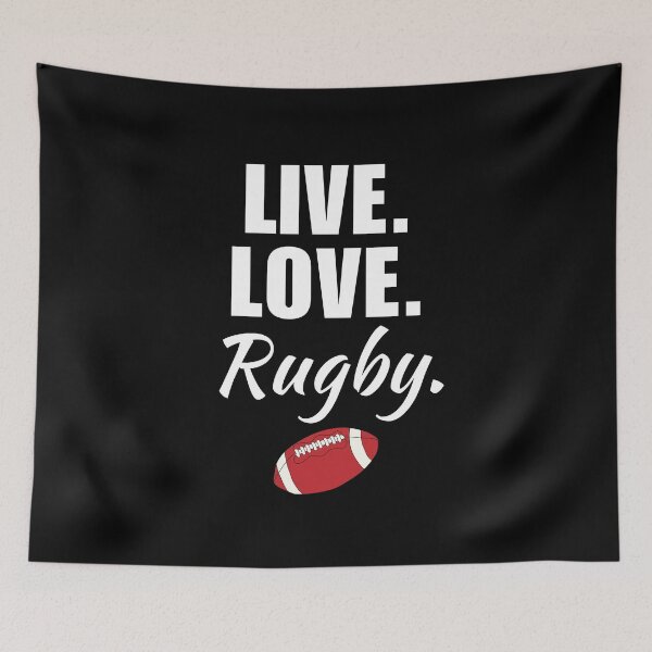 Item preview, Live, love, rugby. Funny mens or boys college highschool rugby club team saying quote designed and sold by NBSStore.