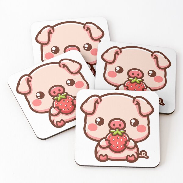 Item preview, Pig with Strawberry designed and sold by Delidream.