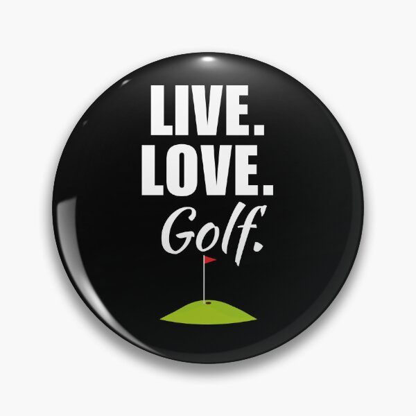 Item preview, Live, love, golf. Funny golfing dad or mom saying or quote for golf hobby fan designed and sold by NBSStore.