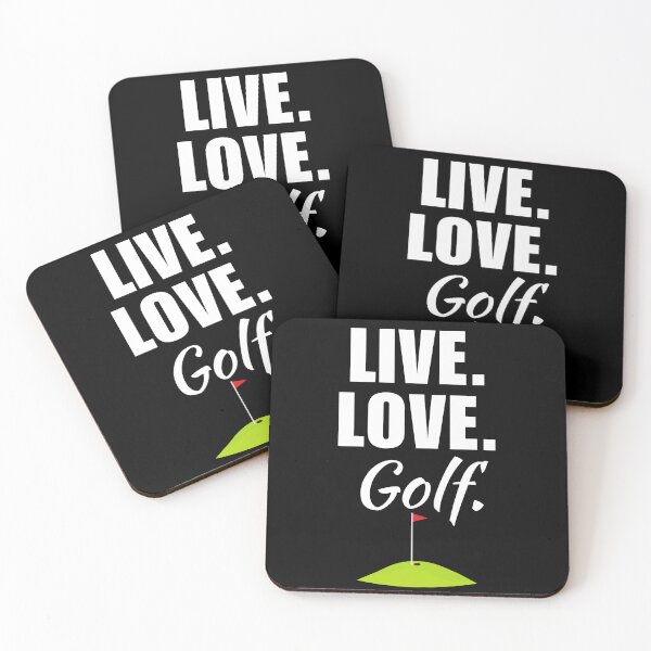 Item preview, Live, love, golf. Funny golfing dad or mom saying or quote for golf hobby fan designed and sold by NBSStore.