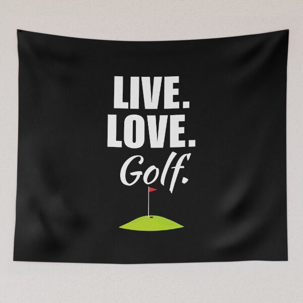 Item preview, Live, love, golf. Funny golfing dad or mom saying or quote for golf hobby fan designed and sold by NBSStore.