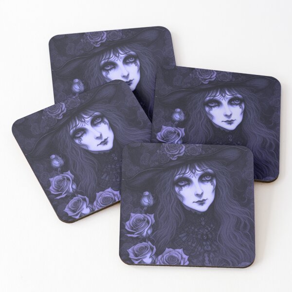 Item preview, Vintage Classic Gothic Girl Roses designed and sold by TheDarkWardrobe.