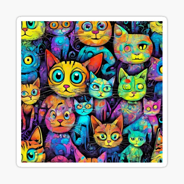 Item preview, Mad Cat Wallpaper designed and sold by Zenvo.