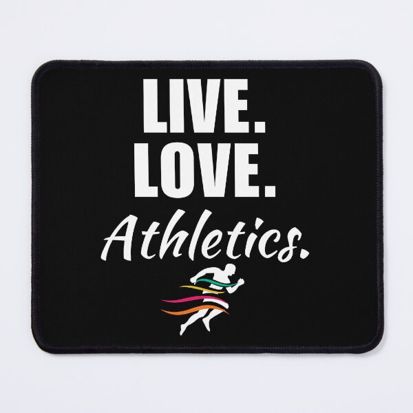 Item preview, Live, love, athletics. Funny athletics sport saying or quote for mom or dad running fan designed and sold by NBSStore.