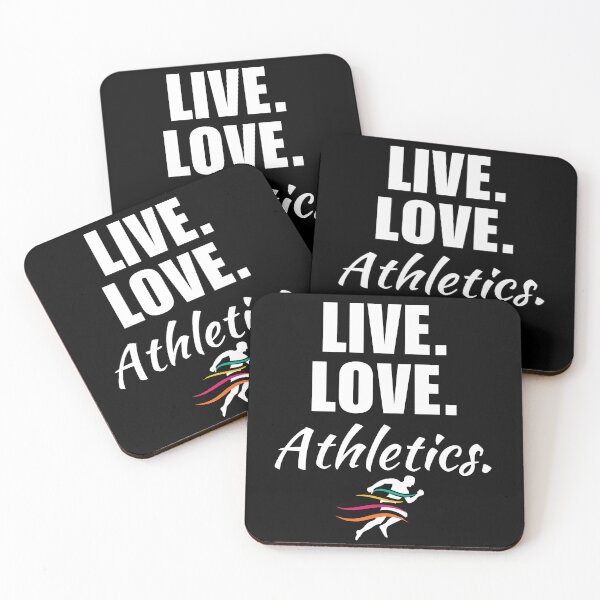 Item preview, Live, love, athletics. Funny athletics sport saying or quote for mom or dad running fan designed and sold by NBSStore.