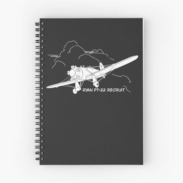 Item preview, Ryan PT-22 Recruit WW2 Military Trainer Plane Flying Clouds designed and sold by MilitaryMart.