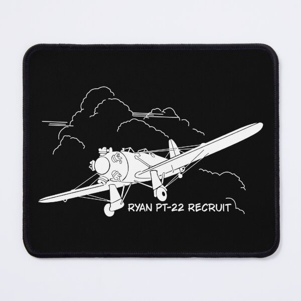 Item preview, Ryan PT-22 Recruit WW2 Military Trainer Plane Flying Clouds designed and sold by MilitaryMart.