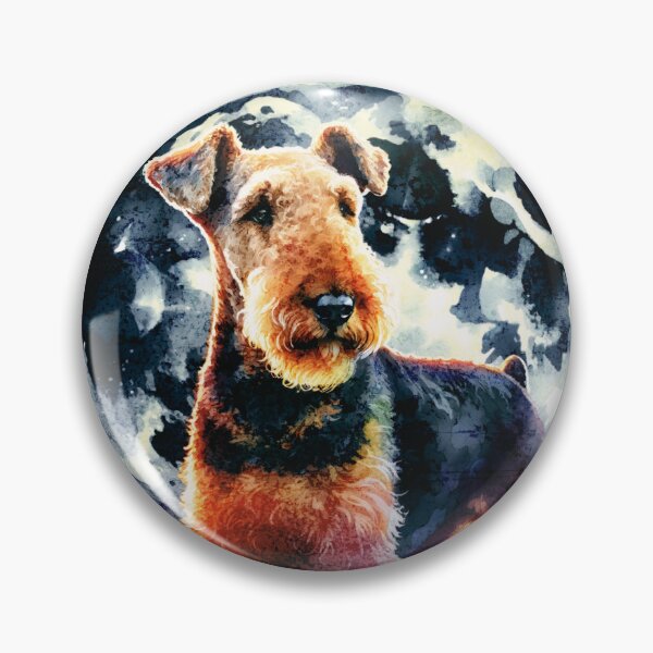 Item preview, Airedale Terrier And The Moon designed and sold by TheAnimalZ00.