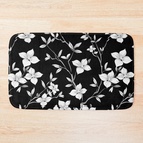 Item preview, Black & White flowerbed 001 designed and sold by BartHugoKnight.