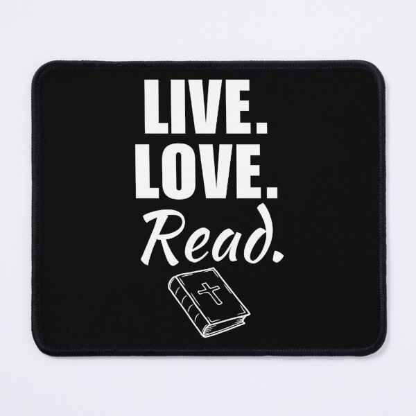 Item preview, Live, love, read. Old and new testament holy bible study group for Christian believer faith in Jesus Christ designed and sold by NBSStore.