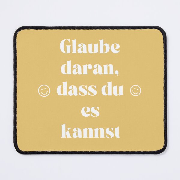 Item preview, Glaube daran, dass du es kannst | Yellow Background designed and sold by RM-Journey.