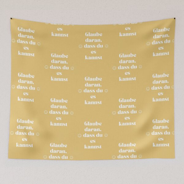 Item preview, Glaube daran, dass du es kannst | Yellow Background designed and sold by RM-Journey.