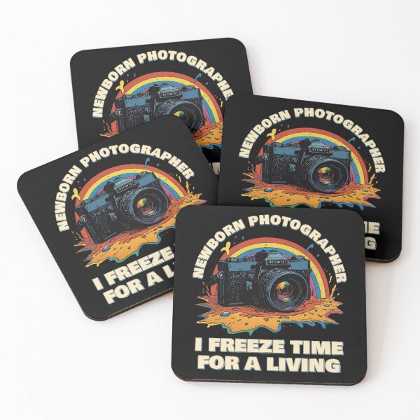 Item preview, Newborn Photographer I Freeze Time for a Living - Birth Photographer Rainbow Camera designed and sold by thecatcouch.
