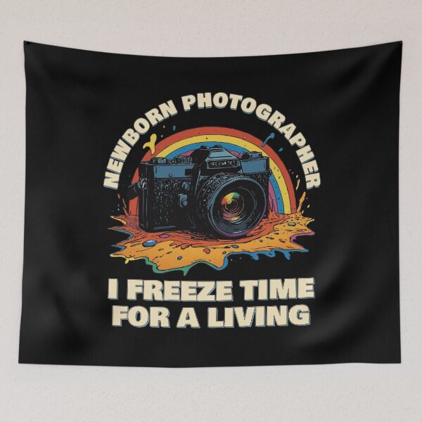 Item preview, Newborn Photographer I Freeze Time for a Living - Birth Photographer Rainbow Camera designed and sold by thecatcouch.