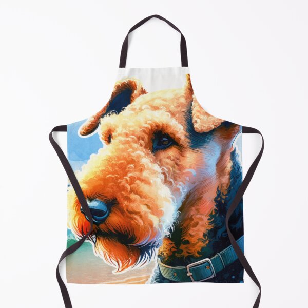 Item preview, Watercolor Beach Airedale Terrier designed and sold by TheAnimalZ00.