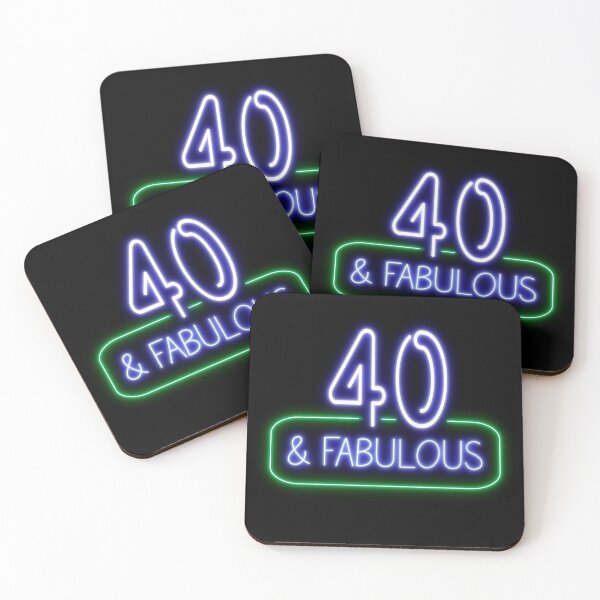 Item preview, Funny 40th Birthday Quote | 40 and Fabulous designed and sold by AgataMaria.