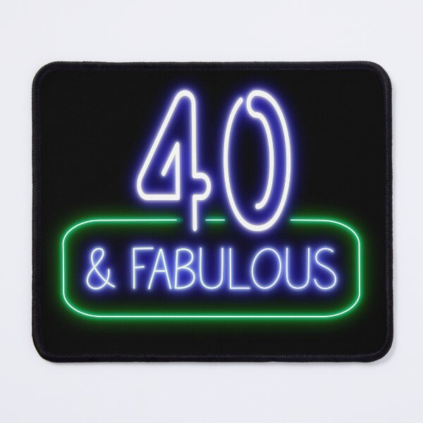 Item preview, Funny 40th Birthday Quote | 40 and Fabulous designed and sold by AgataMaria.