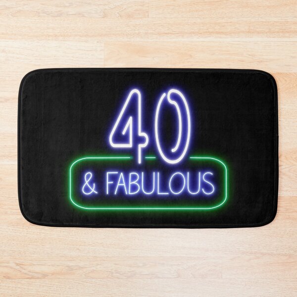 Item preview, Funny 40th Birthday Quote | 40 and Fabulous designed and sold by AgataMaria.