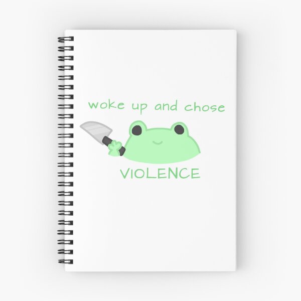 Item preview, woke up and chose violence frog designed and sold by amupanda.