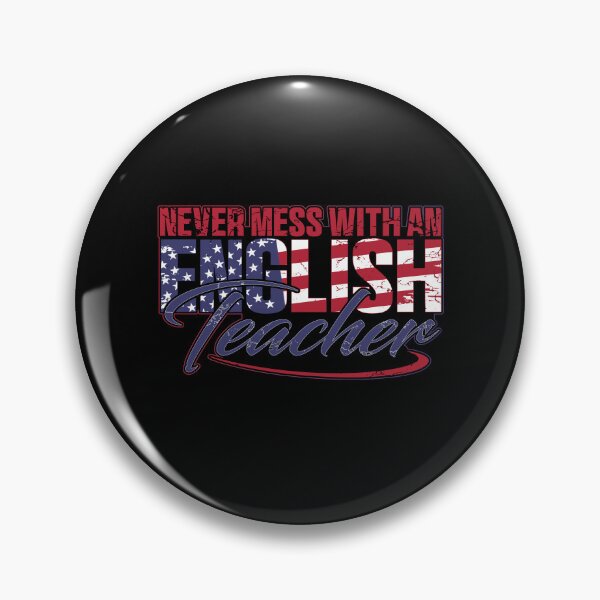 Item preview, Funny Never Mess With An English Teacher Funny Grammar Spelling designed and sold by 07Art.