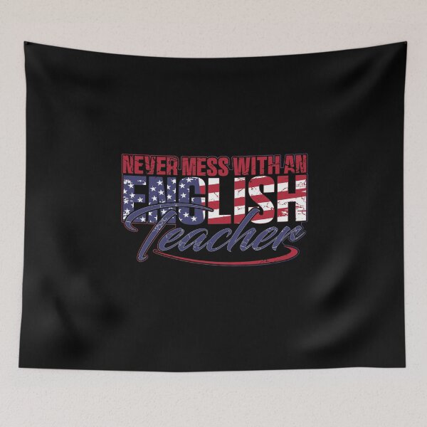 Item preview, Funny Never Mess With An English Teacher Funny Grammar Spelling designed and sold by 07Art.
