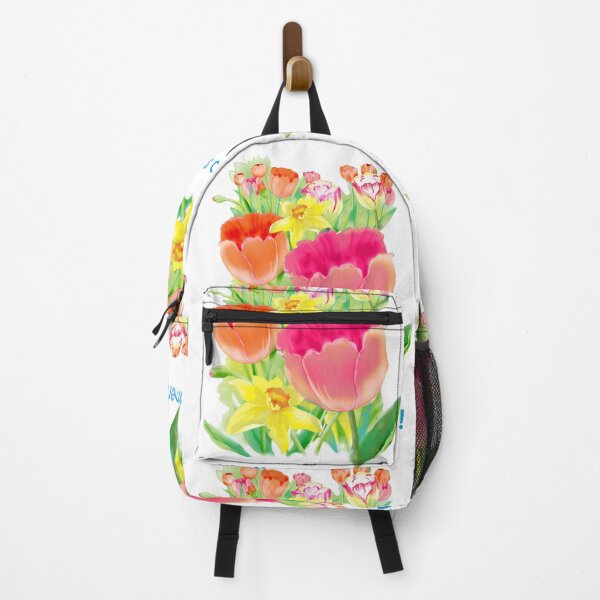 Item preview, Spring red tulips and narsiss designed and sold by sonaadalian.