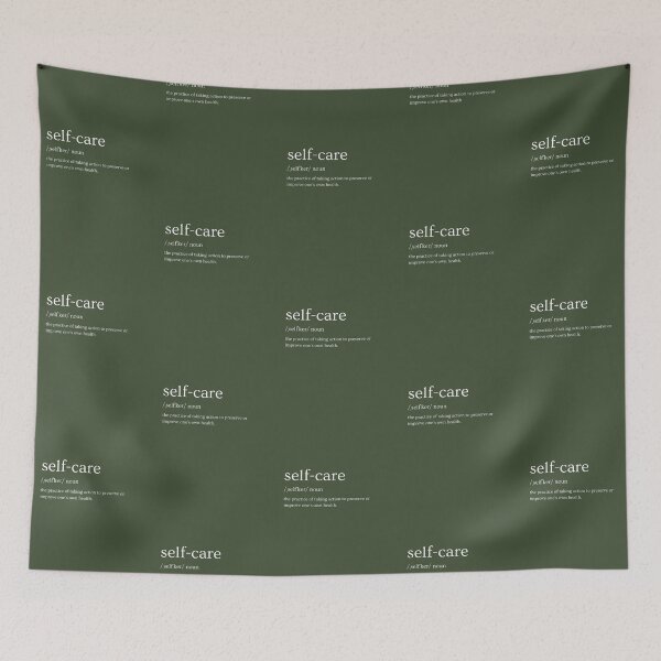 Item preview, Self-care | Green Background designed and sold by RM-Journey.