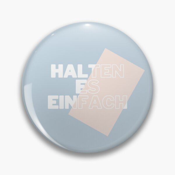 Item preview, Halte es einfach | Pastel Blue Background designed and sold by RM-Journey.