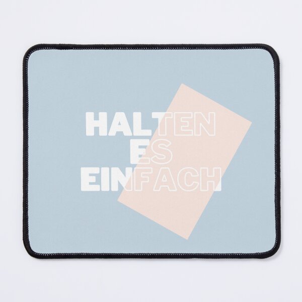 Item preview, Halte es einfach | Pastel Blue Background designed and sold by RM-Journey.