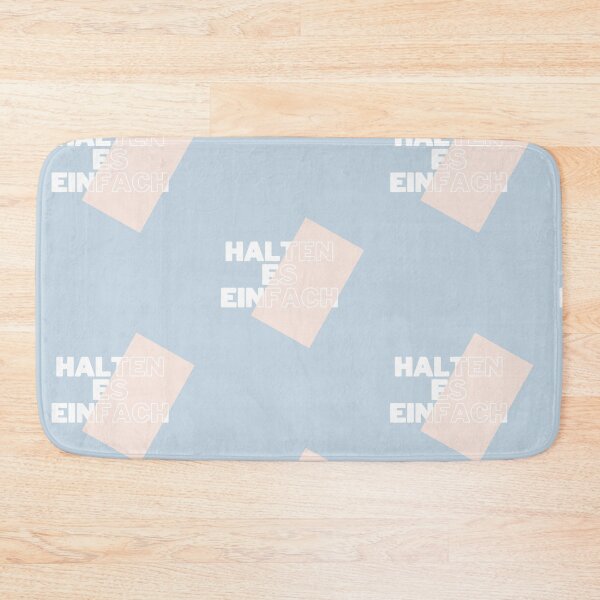 Item preview, Halte es einfach | Pastel Blue Background designed and sold by RM-Journey.