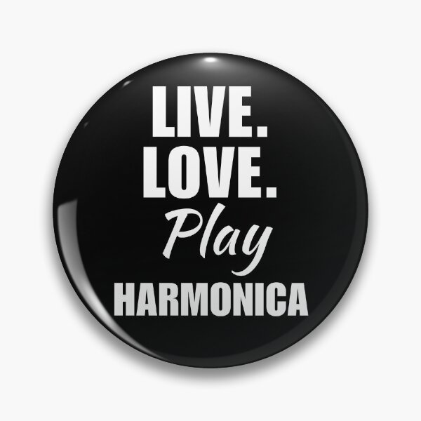 Item preview, Live, love, play harmonica. For harmonicist girl who love harmonica musical instrument saying qoute designed and sold by NBSStore.