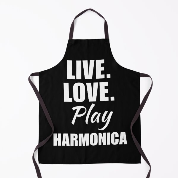 Item preview, Live, love, play harmonica. For harmonicist girl who love harmonica musical instrument saying qoute designed and sold by NBSStore.