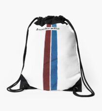 Lambretta red and blue stripes Drawstring Bag