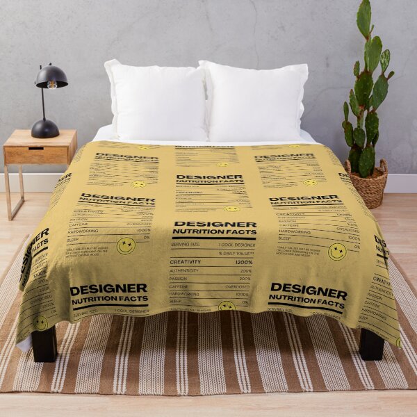 Item preview, DESIGNER Nutrition Facts | Yellow Background designed and sold by RM-Journey.