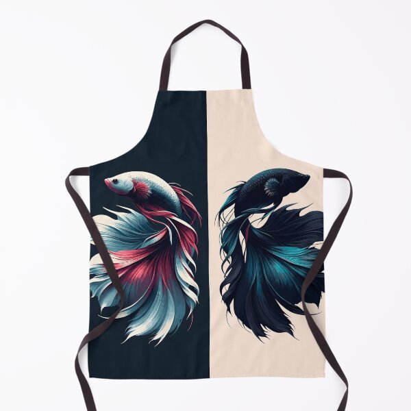 Artikelvorschau, Gespiegelte Betta Splendens Fische, Minimalistisch entworfen und verkauft von FinFriends.