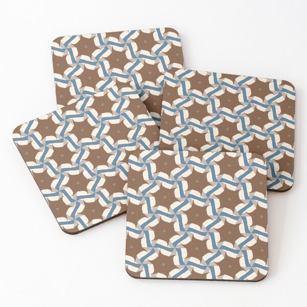Item preview, Abstract design in brown, blue, taupe, and beige designed and sold by LivingFullofFun.