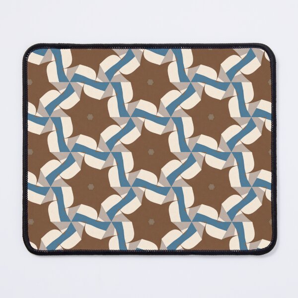 Item preview, Abstract design in brown, blue, taupe, and beige designed and sold by LivingFullofFun.