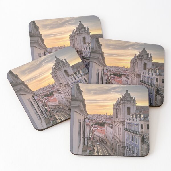 Item preview, Lisbon's Golden Hour: Sunset Splendor Over the City of Seven Hills designed and sold by benzy31.
