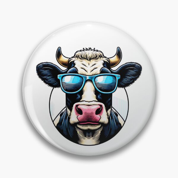 Item preview, Holstein Cow Wearing Sunglasses designed and sold by TheAnimalZ00.