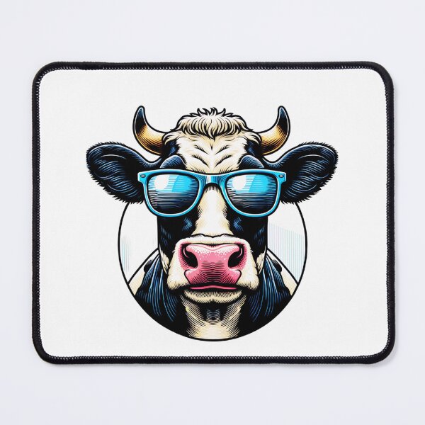 Item preview, Holstein Cow Wearing Sunglasses designed and sold by TheAnimalZ00.