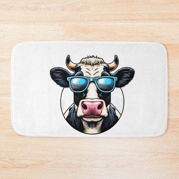Item preview, Holstein Cow Wearing Sunglasses designed and sold by TheAnimalZ00.