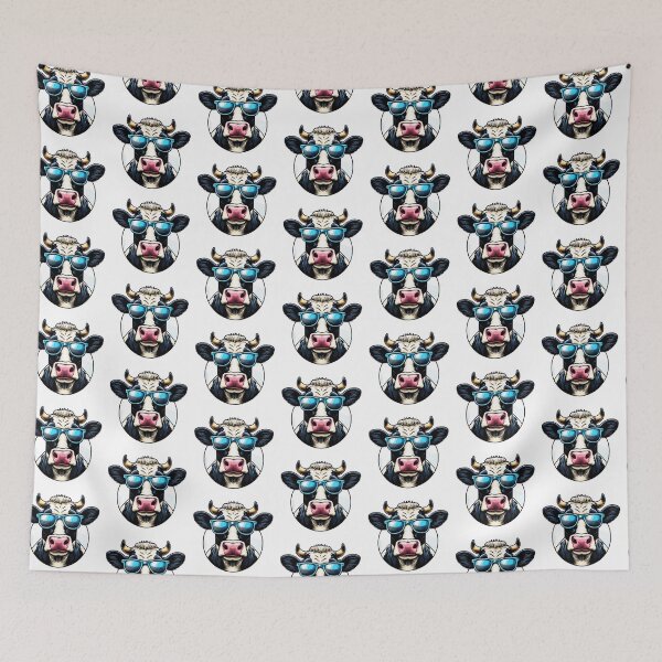 Item preview, Holstein Cow Wearing Sunglasses designed and sold by TheAnimalZ00.