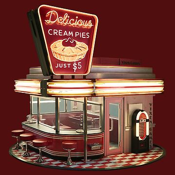 Artwork thumbnail, Delicious Cream Pies Diner by Vixen-Games