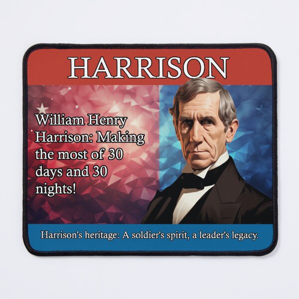 Item preview, William Harrison Electoral Poster designed and sold by Static-Panda.