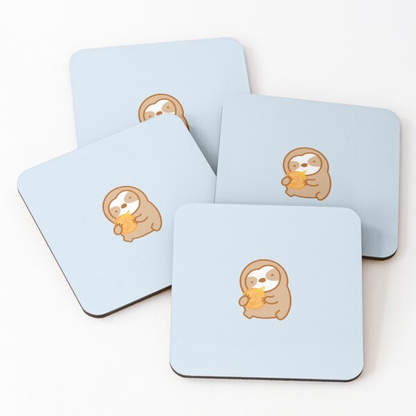 Item preview, Cute Korean Street Food Coin Bread Sloth  designed and sold by theslothinme.