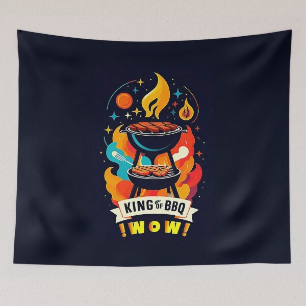 Item preview, Fire King Of BBQ [ BARBECUE] !WOW! designed and sold by Giulivo Store Graphic.