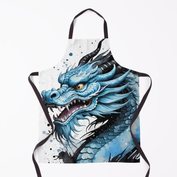 Item preview, Chinese Watercolor: Blue Dragon #1 designed and sold by Malloy.rocks.