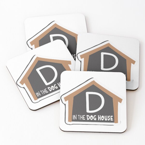 Item preview, Chalkboard Style Dog House with Letter 'D' Design designed and sold by NiftyWrx.